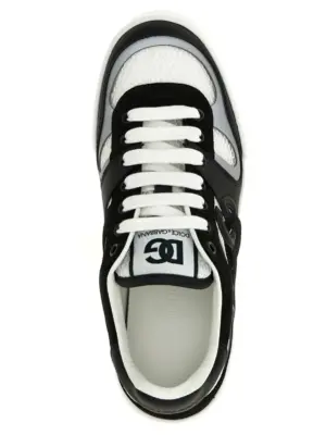 'Strobel Portofino Light' sneakers 77% calf leather 23% polyester DOLCE & GABBANA White/Black