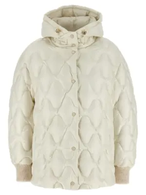 Hooded down jacket FABIANA FILIPPI White