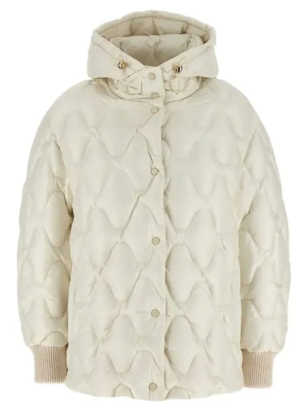 Hooded down jacket FABIANA FILIPPI White