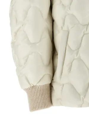 Hooded down jacket 100% polyester FABIANA FILIPPI White