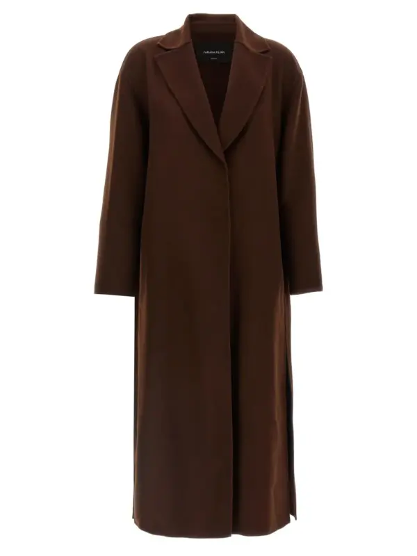 Dressing gown coat FABIANA FILIPPI Brown