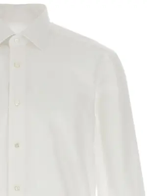 Honeycomb shirt Man BARBA White