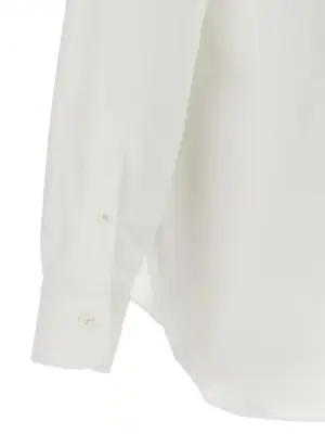 Honeycomb shirt 100% cotton BARBA White