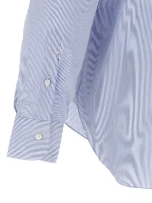 Striped shirt 100% cotton BARBA Light Blue