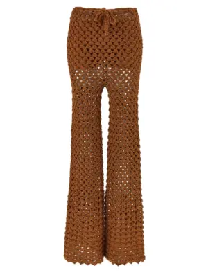 Crochet pants ERMANNO SCERVINO Brown