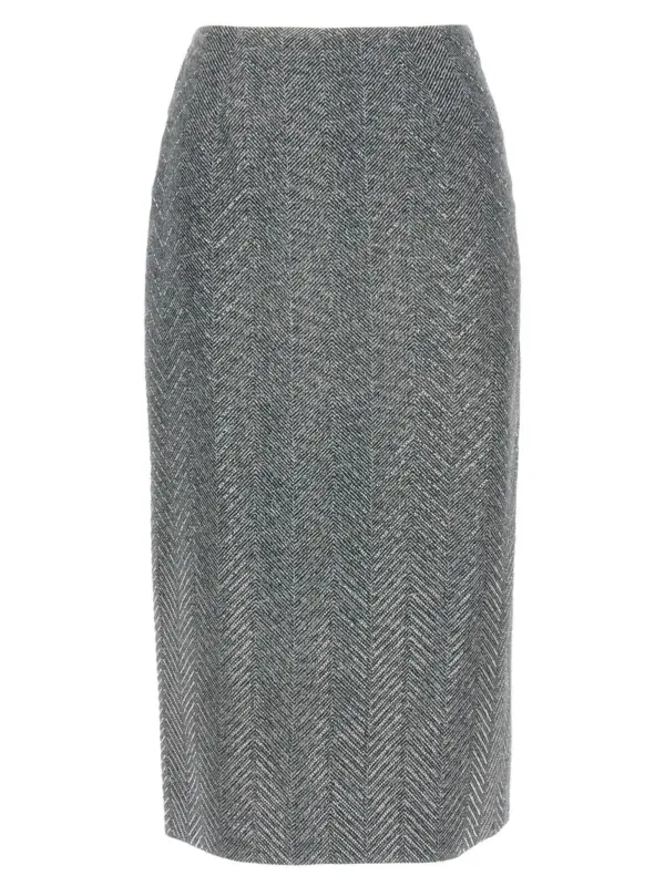 Rhinestone skirt ERMANNO SCERVINO Gray
