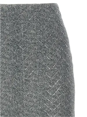 Rhinestone skirt Woman ERMANNO SCERVINO Gray