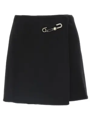 Jewel pin skirt ERMANNO SCERVINO Black