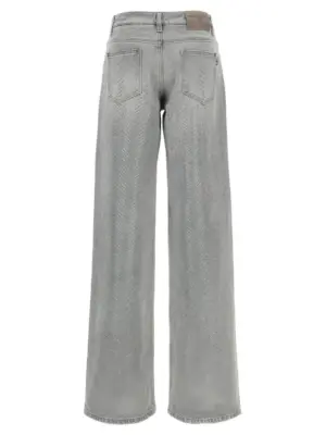 Rhinestone jeans D477P367CTGFV44103 ERMANNO SCERVINO Gray