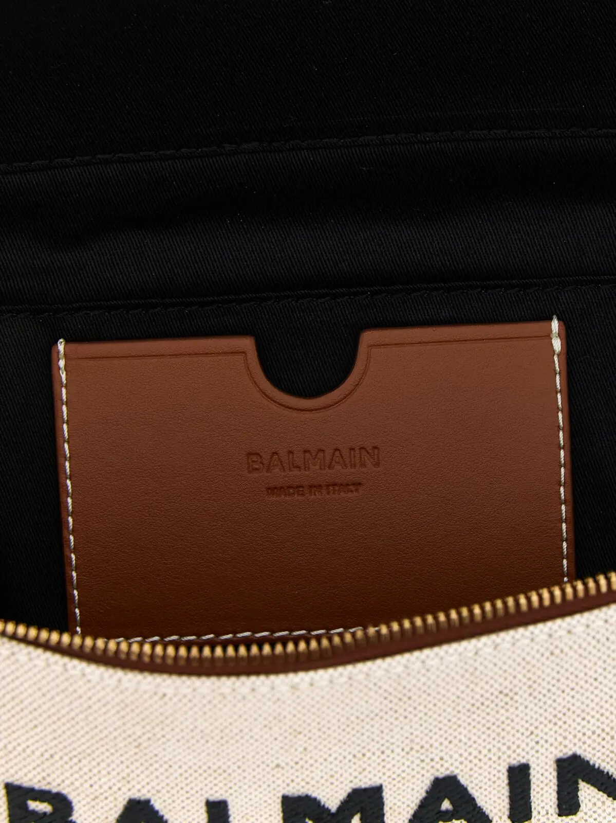 Сумка крос-боді Balmain Trousse B-Army Бежева 4 'Trousse B-Army' crossbody bag 58% cotton