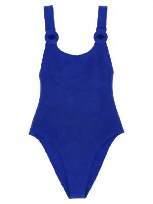 'Domino Swim' one-piece swimsuit HUNZA G Blue
