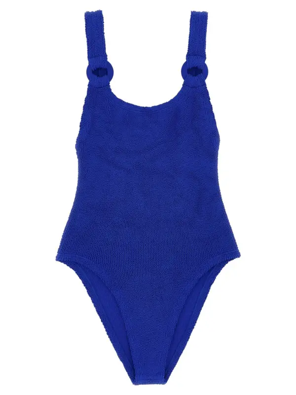 'Domino Swim' one-piece swimsuit HUNZA G Blue