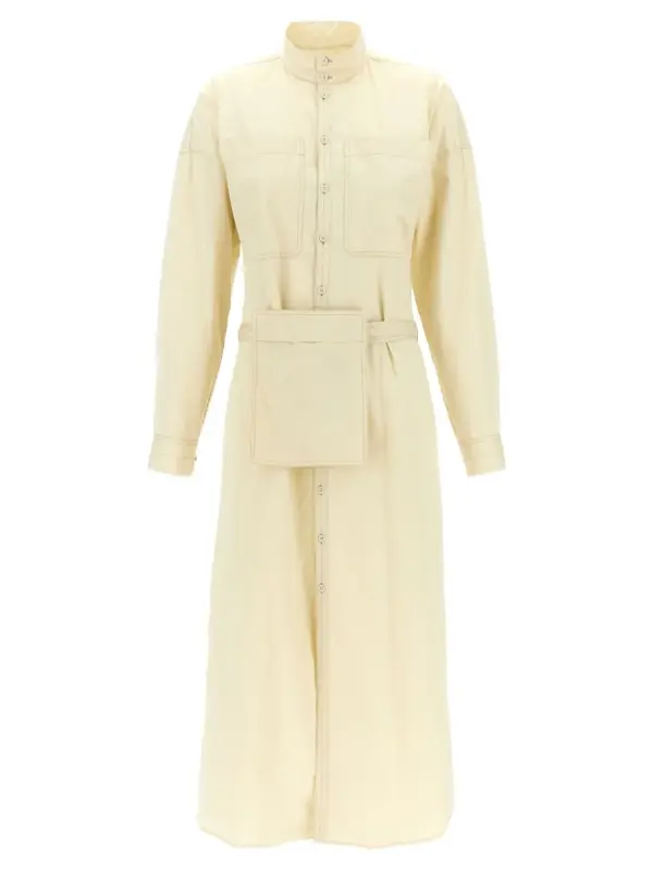 Cotton dress LEMAIRE White