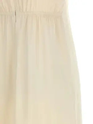 Satin dress 100% viscose PESERICO White