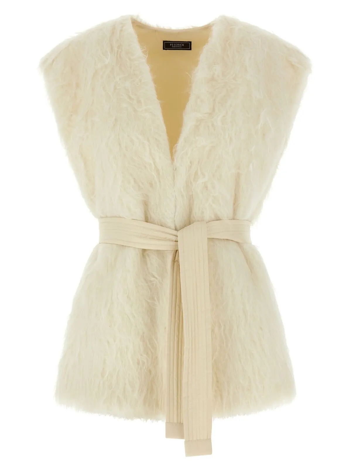 Жилет PESERICO Fur Білий 1 Fur vest PESERICO White