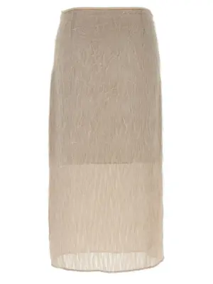 Fil coupé skirt E0531204789944 PESERICO Gray