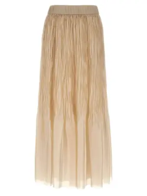 Pleated skirt PESERICO Beige