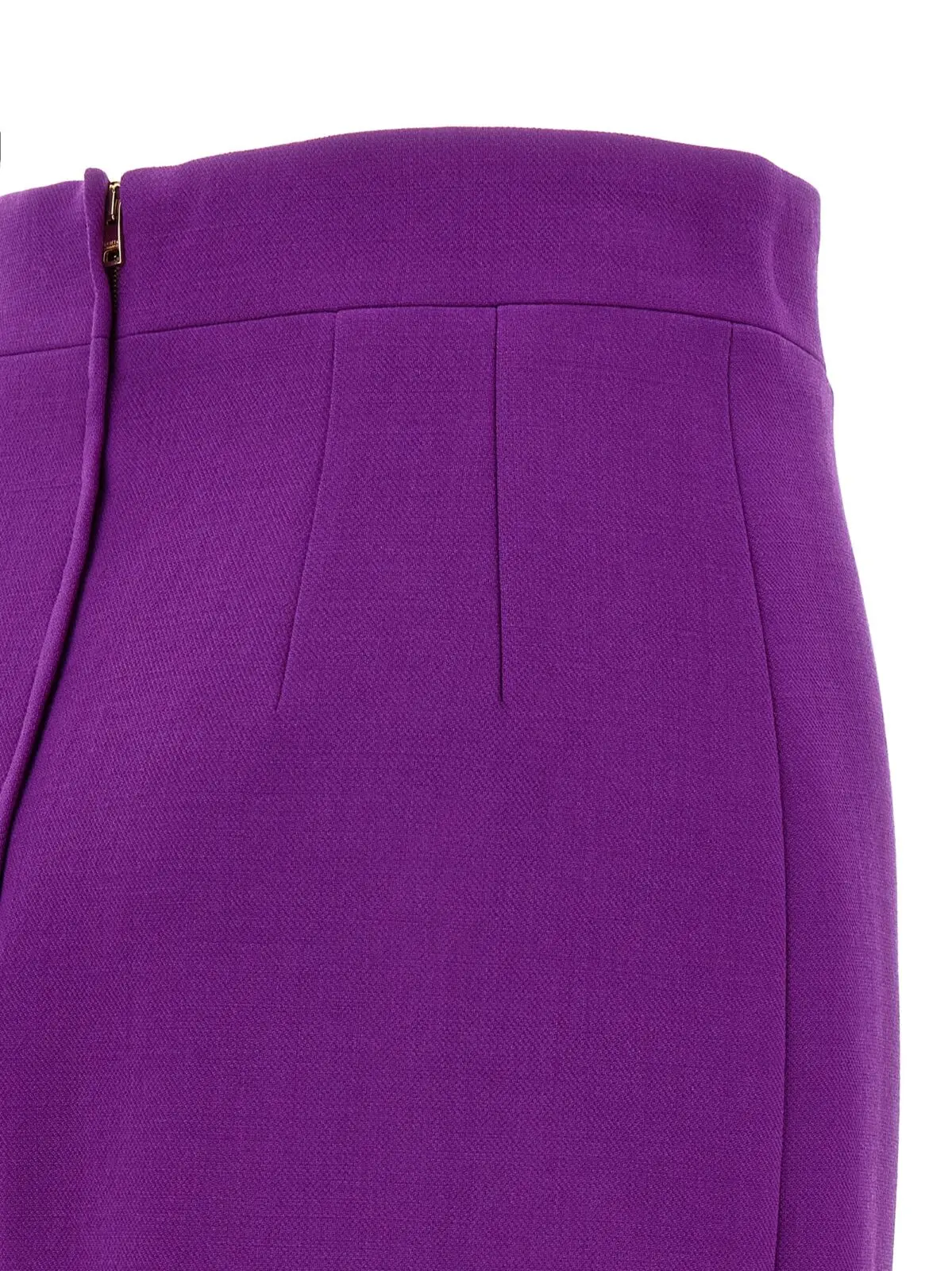 Металізована спідниця з логотипом Dolce Gabbana Фіолетова 4 Metallic logo skirt 100% virgin wool DOLCE & GABBANA Purple