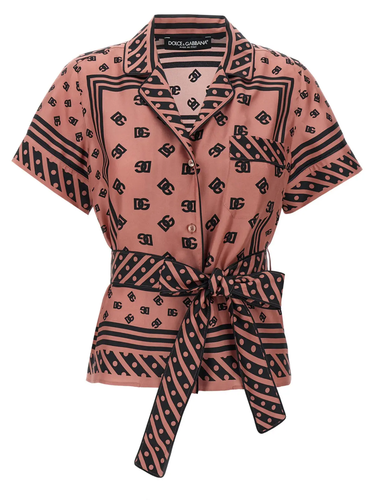 Сорочка Dolce Gabbana Silk Рожева 1 Silk shirt DOLCE & GABBANA Pink