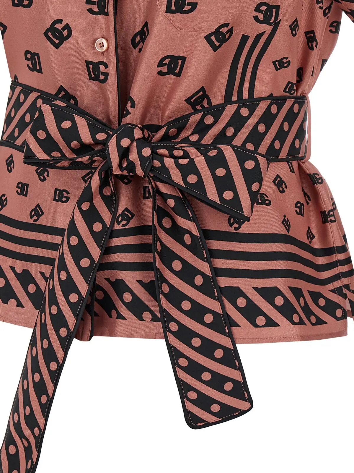 Сорочка Dolce Gabbana Silk Рожева 4 Silk shirt 100% silk DOLCE & GABBANA Pink