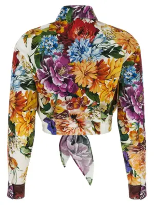 Floral crop shirt F5P61THS5TRHA5PC DOLCE & GABBANA Multicolor