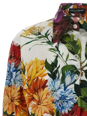 Floral crop shirt Woman DOLCE & GABBANA Multicolor