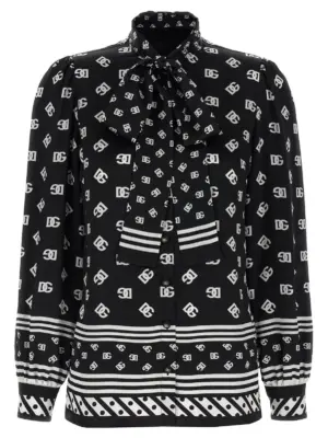 Silk shirt DOLCE & GABBANA White/Black