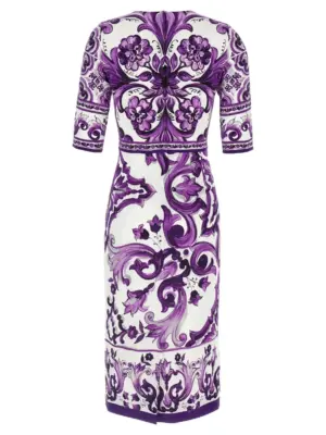 'Maiolica' print dress F6EAJTHPAELIP3TN DOLCE & GABBANA Purple