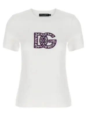 'Maiolica' logo patch t-shirt DOLCE & GABBANA White