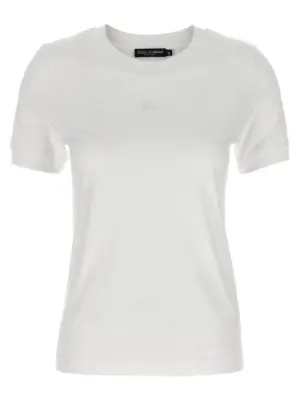 Logo embroidery t-shirt DOLCE & GABBANA White