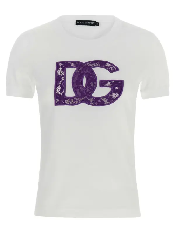 Lace T-shirt DOLCE & GABBANA White