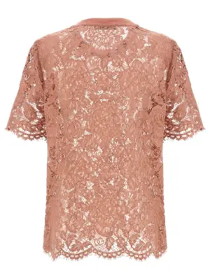 Lace T-shirt F8V21THLM7LF0473 DOLCE & GABBANA Pink
