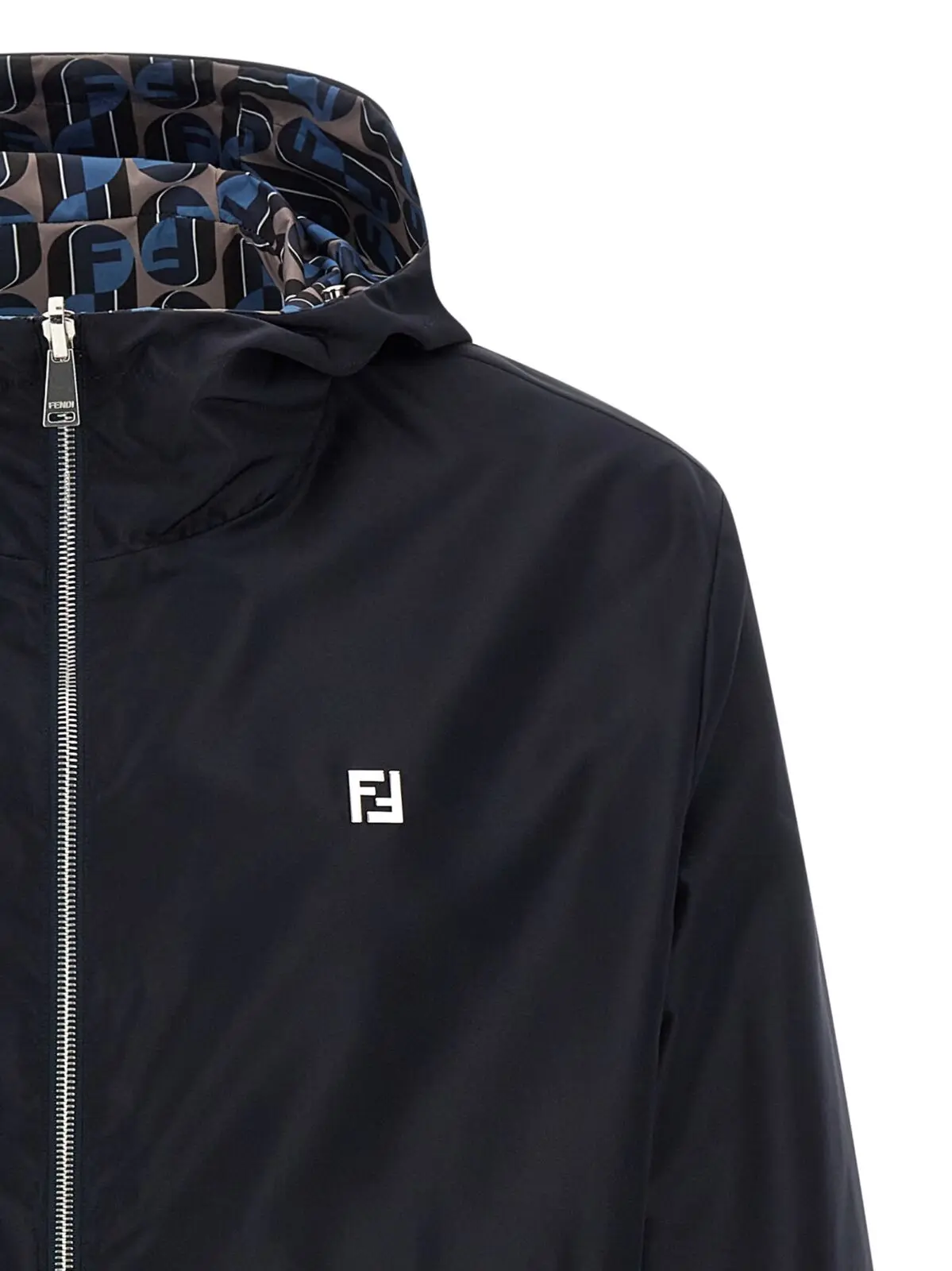 Вітрівка Fendi Fendinity двостороння Синя 4 'Fendinity' reversible windbreaker 100% polyester FENDI Blue
