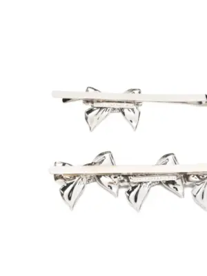Set of four bow pins FABA3295J00240001 ALESSANDRA RICH Silver