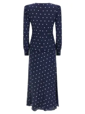 Polka dot dress FABX4108F46551643 ALESSANDRA RICH Blue