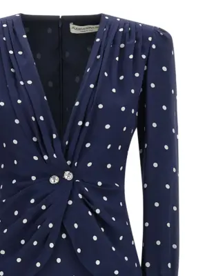 Polka dot dress Woman ALESSANDRA RICH Blue