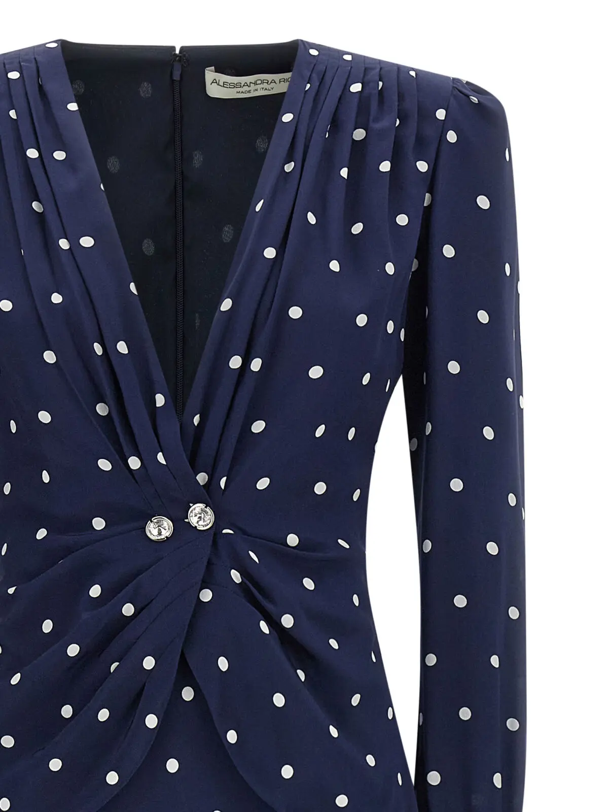 Сукня Alessandra Rich Polka dot Синя 3 Polka dot dress Woman ALESSANDRA RICH Blue