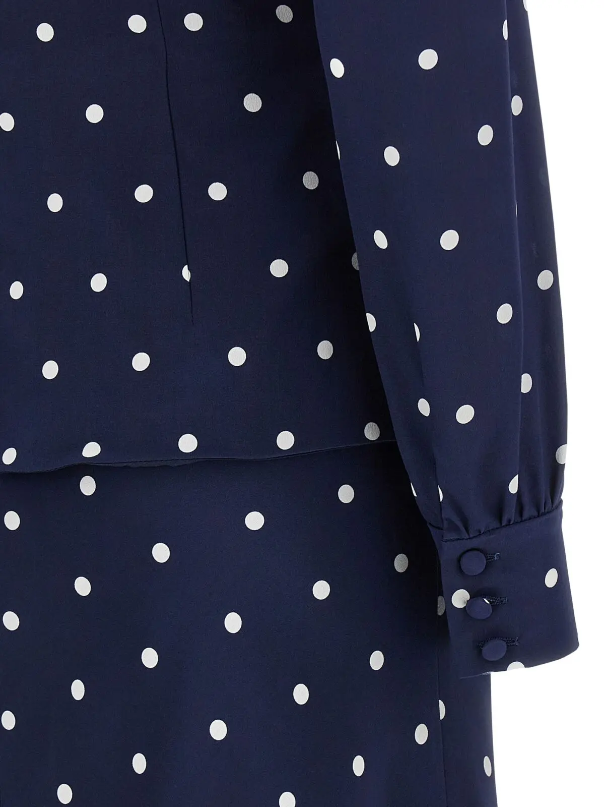 Сукня Alessandra Rich Polka dot Синя 4 Polka dot dress 100% silk ALESSANDRA RICH Blue