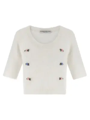 'Carded Mohair' sweater ALESSANDRA RICH White