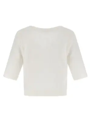 'Carded Mohair' sweater FABX4186K46039001 ALESSANDRA RICH White