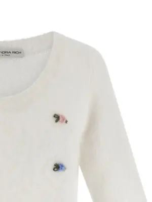 'Carded Mohair' sweater Woman ALESSANDRA RICH White