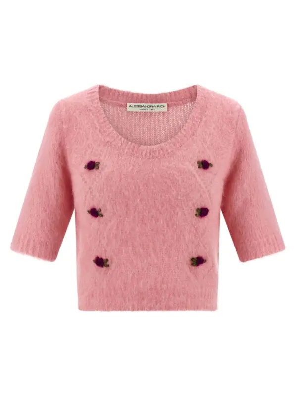 'Carded Mohair' sweater ALESSANDRA RICH Pink