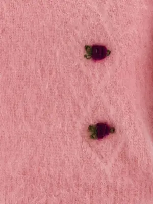 'Carded Mohair' sweater 50% mohair wool 32% polyamide 18% wool ALESSANDRA RICH Pink