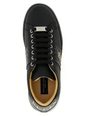 'Hexagon' sneakers 100% cow leather (Bos Taurus) PHILIPP PLEIN Black
