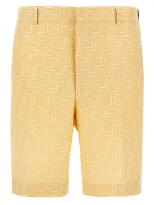 Bermuda Jacquard FF FENDI Yellow