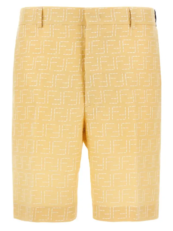 Bermuda Jacquard FF FENDI Yellow