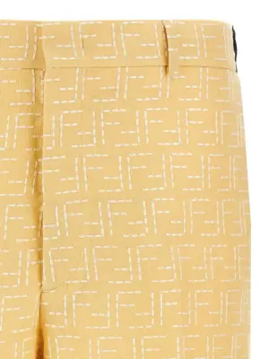 Bermuda Jacquard FF Man FENDI Yellow