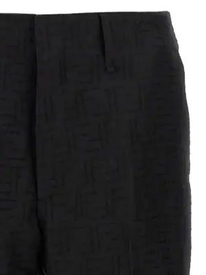 FF Jacquard Pants Man FENDI Black