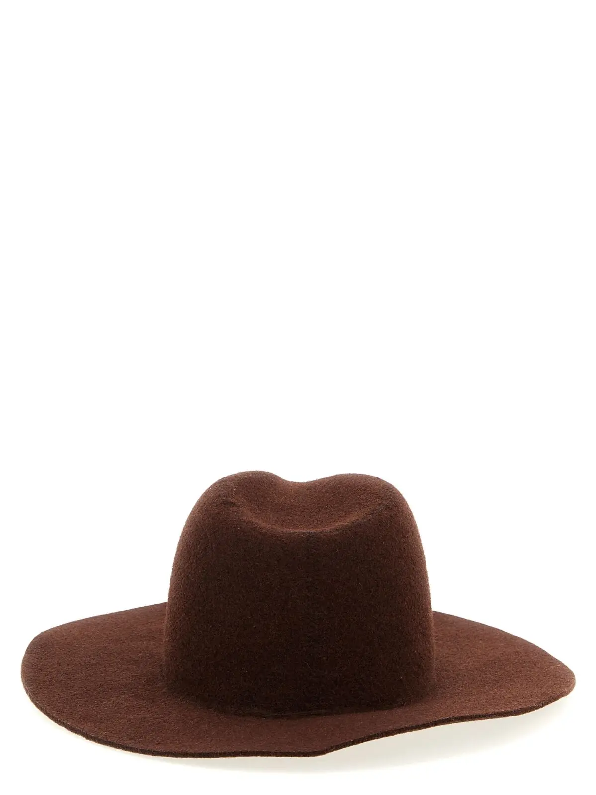 Капелюх Ruslan Baginskiy Monogram-embellished Fedora Коричневий 3 'Monogram-embellished Fedora' hat Woman RUSLAN BAGINSKIY Brown