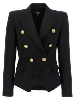 Double-breasted blazer BALMAIN Black